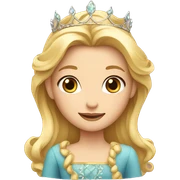 blond princess sticker