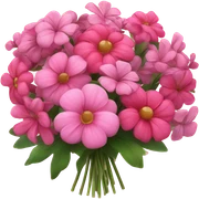 Bouquet of pink flowers sticker