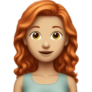 Redhead girl  sticker