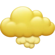 yellow CLOUD sticker