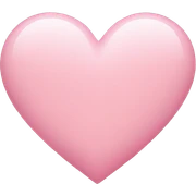soft pink heart sticker