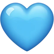 Blue heart sticker