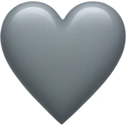 gray heart sticker