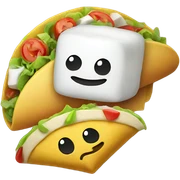 Marshmallows and tacos sticker