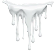  white drips sticker