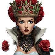 blue-eyed beauty in flower crown sticker
