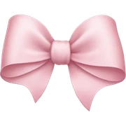 Light pink bow sticker