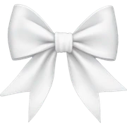 White bow sticker