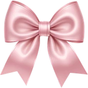 light pink bow on light pink bow sticker