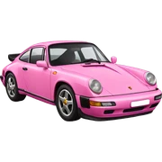 Pink Porsche  sticker