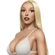 blonde girl in underwear sticker