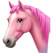 Pink horse sticker