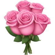 Pink rose bouquet  sticker