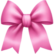 pink bow sticker