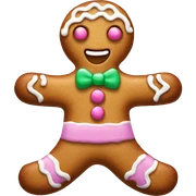 Pastel gingerbread man sticker