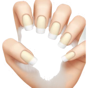 french nails sticker