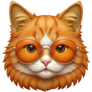 Cat with sunglasses sticker
