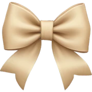 Beige bow  sticker