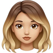 Chica con balayage  sticker