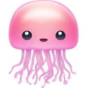 pastel light Pink jellyfish sticker