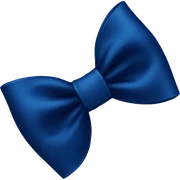 dark blue bow sticker