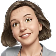 smiling girl with short hair sticker