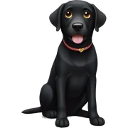 Black Labrador sticker