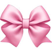 Light pink bow  sticker
