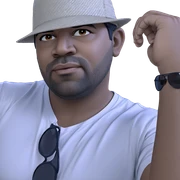 confident man in sunglasses sticker