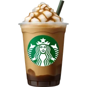 Starbuck ice coffee with ice cubes sticker