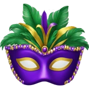 Mardi Gras mask sticker