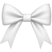 white bow sticker