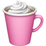 pink cup sticker