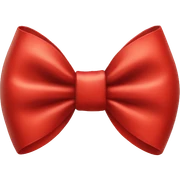 red bow sticker