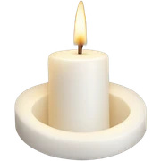 white candle sticker