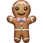 Pastel gingerbread man sticker