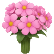 bouquet of pink flowers  sticker