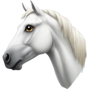 White Horse  sticker