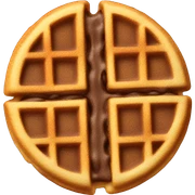 chocolate chip waffle  sticker