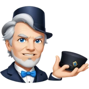 Detective with a tophat sticker