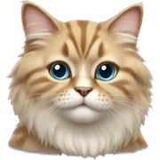 fluffy cat sticker