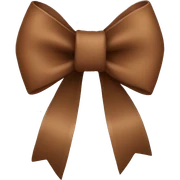 brown bow sticker