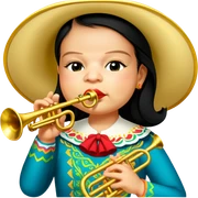 Mariachi Trumpet Player sticker