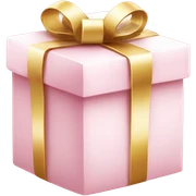 Light pink Christmas gifts under a white Christmas tree  sticker