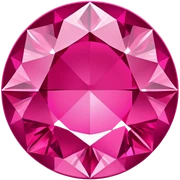 Dark Pink Diamond Round Frame sticker