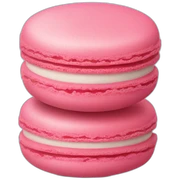 vertical pink macaron sticker