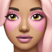 Makeup pastel pink sticker