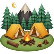 Camping sticker