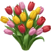 Tulips bouquet  sticker