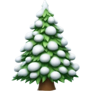 Snowy Christmas tree  sticker